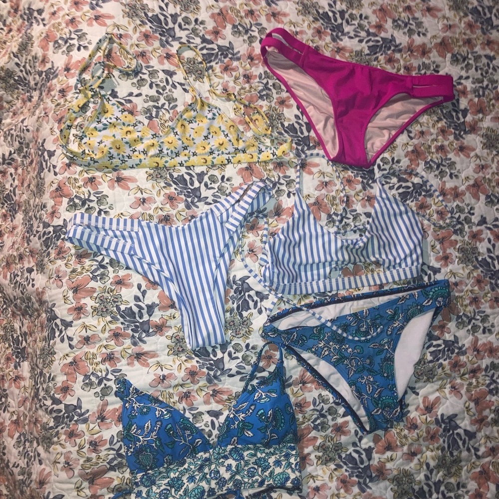 3 Bikini bottoms and and 3 Bikini tops. Bundle